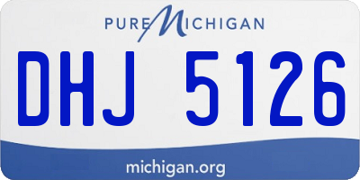 MI license plate DHJ5126