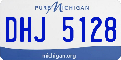 MI license plate DHJ5128