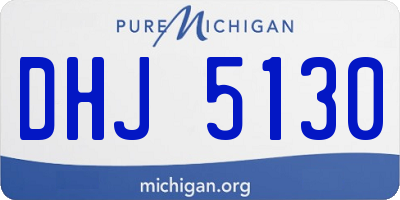 MI license plate DHJ5130