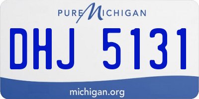 MI license plate DHJ5131