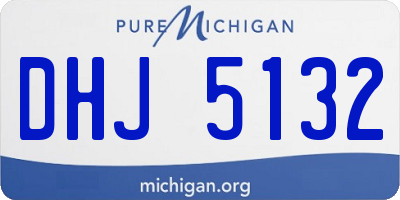 MI license plate DHJ5132
