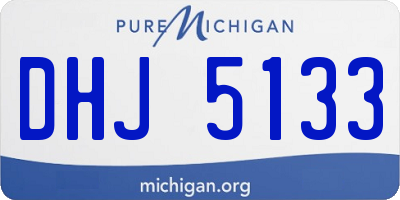 MI license plate DHJ5133