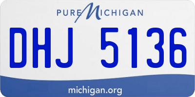 MI license plate DHJ5136