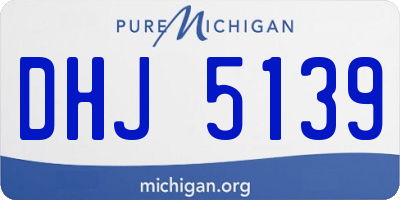 MI license plate DHJ5139