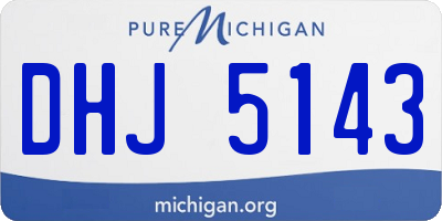 MI license plate DHJ5143