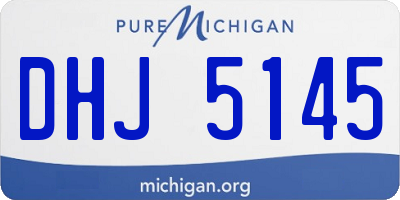 MI license plate DHJ5145