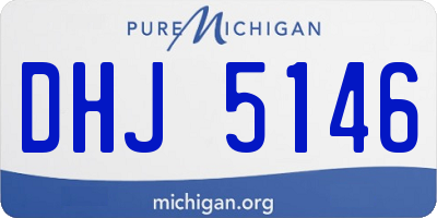 MI license plate DHJ5146