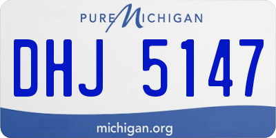 MI license plate DHJ5147