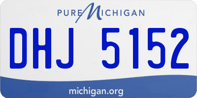 MI license plate DHJ5152