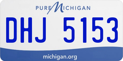 MI license plate DHJ5153