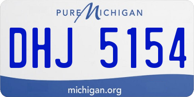 MI license plate DHJ5154