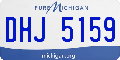 MI license plate DHJ5159