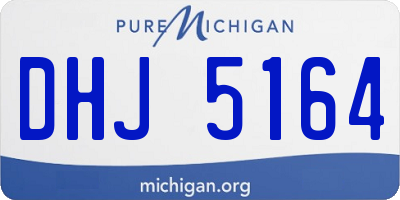 MI license plate DHJ5164