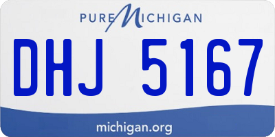 MI license plate DHJ5167