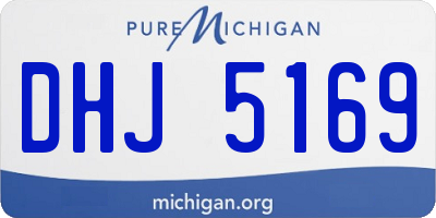 MI license plate DHJ5169