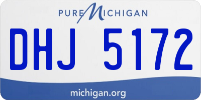 MI license plate DHJ5172