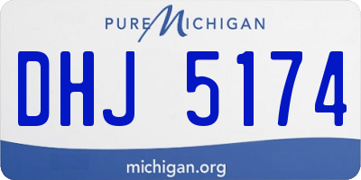 MI license plate DHJ5174