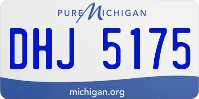 MI license plate DHJ5175