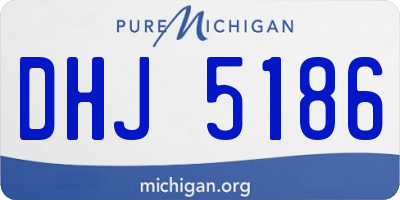 MI license plate DHJ5186