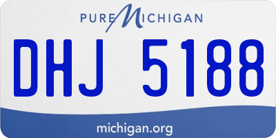 MI license plate DHJ5188