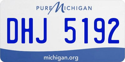 MI license plate DHJ5192