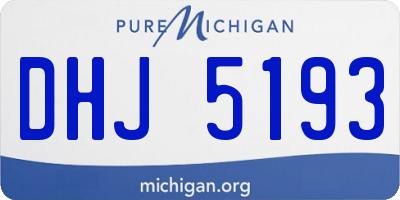 MI license plate DHJ5193