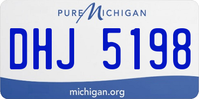 MI license plate DHJ5198