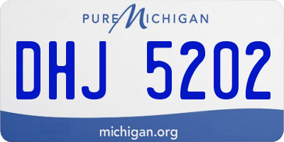 MI license plate DHJ5202