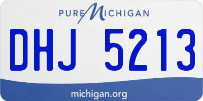 MI license plate DHJ5213