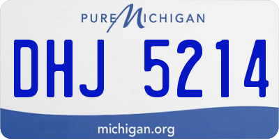 MI license plate DHJ5214