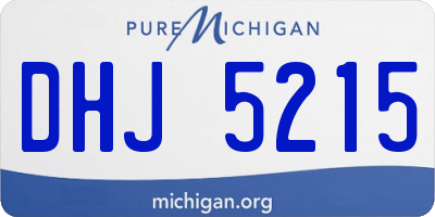 MI license plate DHJ5215