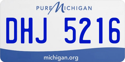 MI license plate DHJ5216