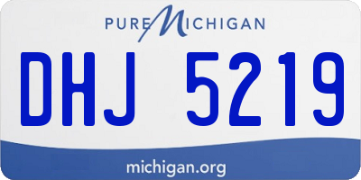 MI license plate DHJ5219