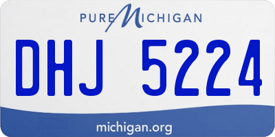 MI license plate DHJ5224