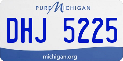 MI license plate DHJ5225