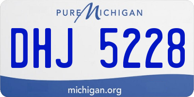 MI license plate DHJ5228