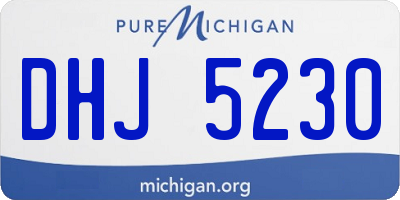 MI license plate DHJ5230