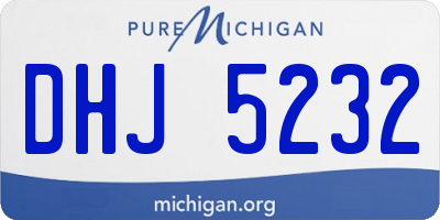 MI license plate DHJ5232