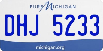 MI license plate DHJ5233