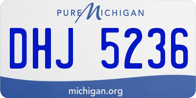 MI license plate DHJ5236
