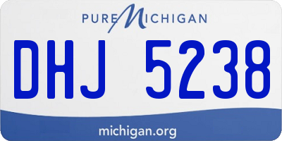 MI license plate DHJ5238