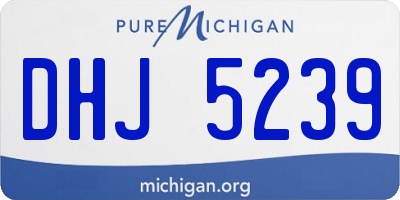 MI license plate DHJ5239