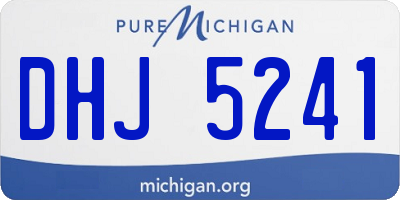 MI license plate DHJ5241