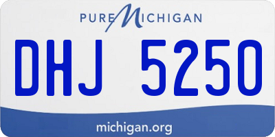 MI license plate DHJ5250