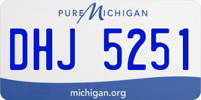 MI license plate DHJ5251