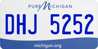 MI license plate DHJ5252