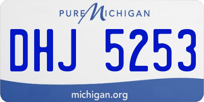 MI license plate DHJ5253