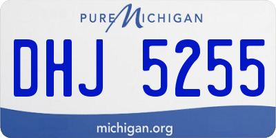 MI license plate DHJ5255