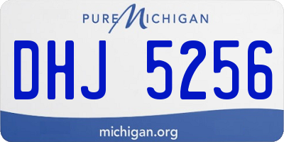 MI license plate DHJ5256