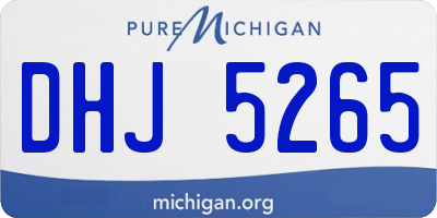 MI license plate DHJ5265
